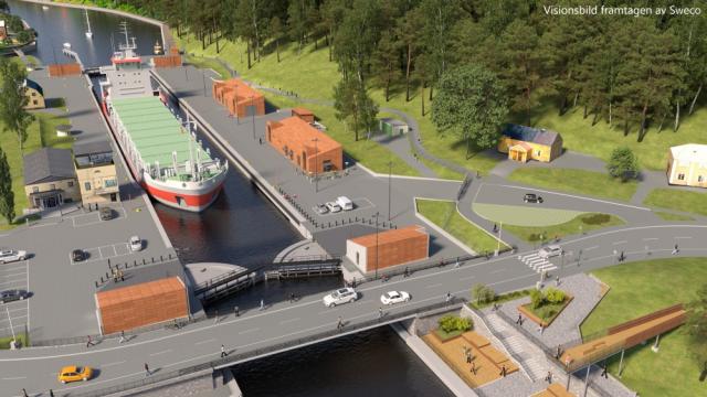 Foria levererar transporttjänster i projekt Sluss och klaffbro i Södertälje.